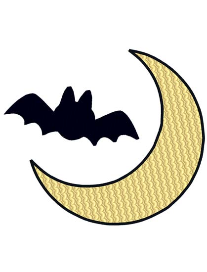 Bat And Moon